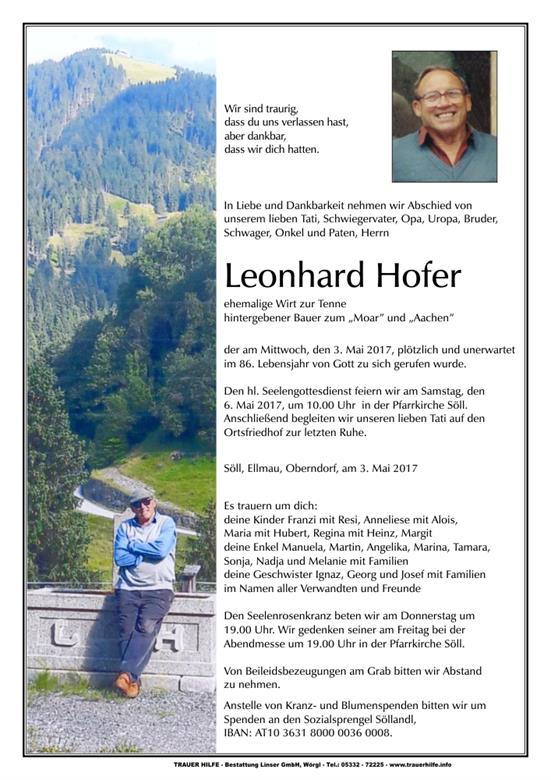  Leonhard Hofer
